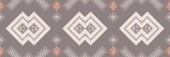 ethnisches aztekisches ikat nahtloses muster textil ikat stoff nahtloses muster digitales vektordesign für druck saree kurti borneo stoff aztekische bürste symbole muster designer vektor