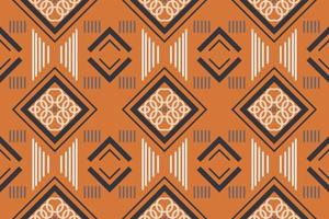 ethnischer Mustervektor. Nahtlose Ikat-Stickerei, traditionelles Musterdesign. Es ist ein Muster, das durch die Kombination geometrischer Formen entsteht. Design für den Druck. Einsatz in der Modebranche. vektor