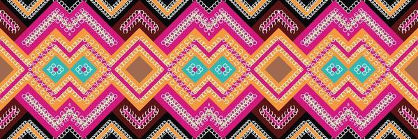 ethnisches aztekisches ikat nahtloses muster textil ikat aztekisches nahtloses muster digitales vektordesign für druck saree kurti borneo stoff aztekische bürstensymbole muster partykleidung vektor