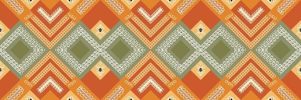 ethnisches aztekisches ikat nahtloses muster textil afrikanisches ikat nahtloses muster digitales vektordesign für druck saree kurti borneo stoff aztekische bürstensymbole muster designer vektor