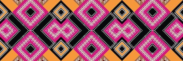 ethnisches aztekisches ikat-nahtloses muster textil-ikat-hintergrund nahtloses muster digitales vektordesign für druck saree kurti borneo stoff aztekische pinselsymbole musterdesigner vektor