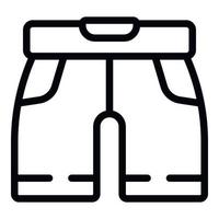 Fußball-Shorts-Icon-Umrissvektor. Spielweise vektor