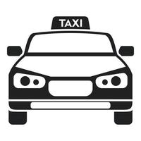 taxi bil ikon enkel vektor. flygplats överföra vektor
