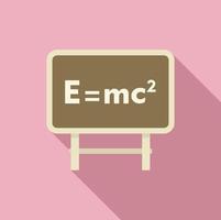 Flacher Vektor des Chemietafel-Symbols. Laborforschung