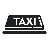 taxi cab ikon enkel vektor. flygplats flyg vektor