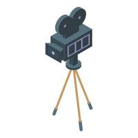 Kinokamera-Symbol isometrischer Vektor. Film fahren vektor