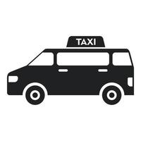 Buch Taxi Bus Symbol einfachen Vektor. Flughafentransfer vektor