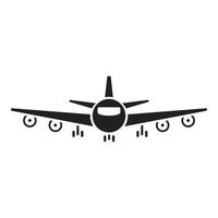 Flugzeug-Symbol einfacher Vektor. Flughafentransfer vektor