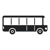 Verkehrsbus-Symbol einfacher Vektor. Flughafentransfer vektor