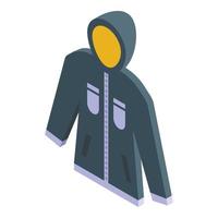 Snowboardjacke Symbol isometrischer Vektor. Sportschule vektor