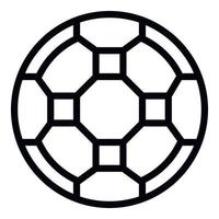 Fußball-Symbol-Umrissvektor. sportliches Spiel vektor