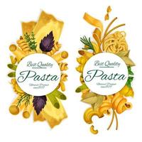 italienische Pasta-Pund-Banner, Vektor