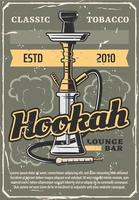 Shisha-Lounge-Bar, Shisha-Rauchen vektor