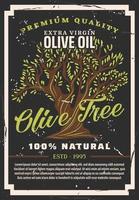 natürliches Olivenöl zum Kochen, Olivenbaum vektor