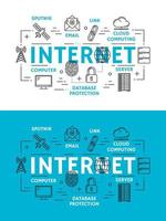 internet webb element och enheter vektor