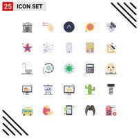uppsättning av 25 modern ui ikoner symboler tecken för telekommunikation kommunikation upp sändningar märka redigerbar vektor design element