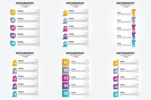 flaches Designset der Vektorillustrations-Infografiken für Werbebroschürenflieger und -zeitschrift vektor