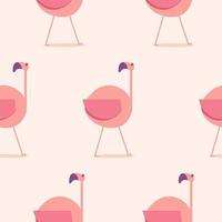 süßes Flamingomuster. Flamingo-Illustrationsmuster. flache vektorillustration. vektor