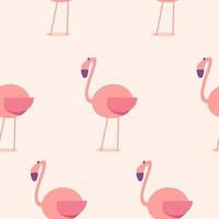 söt flamingo mönster. flamingo illustration mönster. platt vektor illustration.