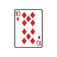 Casino-Kartensymbol-Vorlagenvektor-Illustrationsdesign, Spielkarten-Vektorsymbol-Illustrationsdesign vektor
