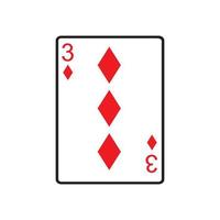 Casino-Kartensymbol-Vorlagenvektor-Illustrationsdesign, Spielkarten-Vektorsymbol-Illustrationsdesign vektor