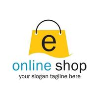 Online-Shop-Logo-Vektorsymbol-Illustrationsschablonendesign vektor