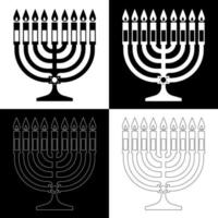 hanukkah ljus teckning vektor för webbplatser, utskrift och andra