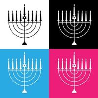 hanukkah ljus teckning vektor för webbplatser, utskrift och andra