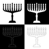 hanukkah ljus teckning vektor för webbplatser, utskrift och andra