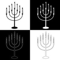 hanukkah ljus teckning vektor för webbplatser, utskrift och andra