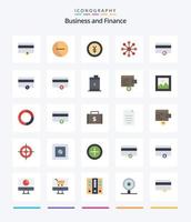 Creative Finance 25 Flat Icon Pack wie Prozent. Geld. Finanzen. Finanzen. Finanzen vektor