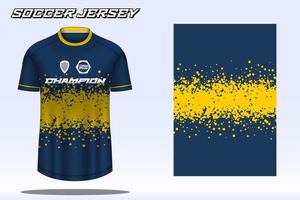 Fußballtrikot-Sport-T-Shirt-Designmodell für Fußballverein 12 vektor