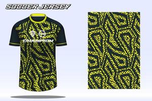 Fußballtrikot-Sport-T-Shirt-Designmodell für den Fußballverein 02 vektor