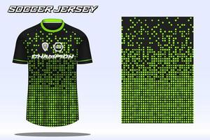 Fußballtrikot-Sport-T-Shirt-Designmodell für Fußballverein 15 vektor