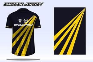 Fußballtrikot-Sport-T-Shirt-Designmodell für den Fußballverein 18 vektor