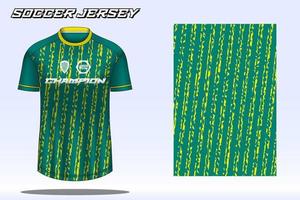 Fußballtrikot-Sport-T-Shirt-Designmodell für Fußballverein 17 vektor
