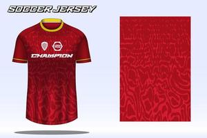 Fußballtrikot-Sport-T-Shirt-Designmodell für Fußballverein 14 vektor