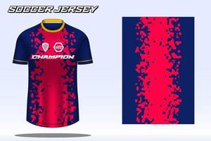 Fußballtrikot-Sport-T-Shirt-Designmodell für Fußballverein 13 vektor