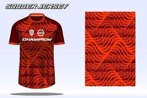 Fußballtrikot-Sport-T-Shirt-Designmodell für Fußballverein 16 vektor