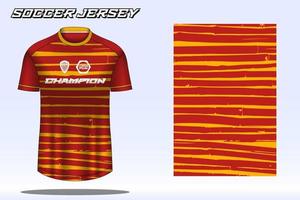 Fußballtrikot-Sport-T-Shirt-Designmodell für den Fußballverein 06 vektor