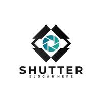 Shutter-Cam-Logo-Vektor-Design-Vorlage vektor
