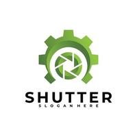 Shutter-Service-Logo-Vektor-Design-Vorlage vektor