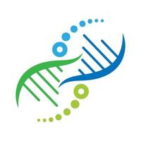 DNA-Symbol-Logo-Design vektor