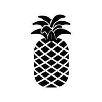 Ananas-Symbol für Lebensmittel und gesunde tropische Früchte vektor