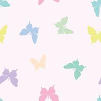 Vektor-Schmetterling nahtlose Wiederholungsmuster-Design-Hintergrund vektor