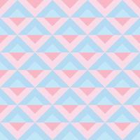 pastellblau und rosa vintage geometrischer mustervektor. vektor