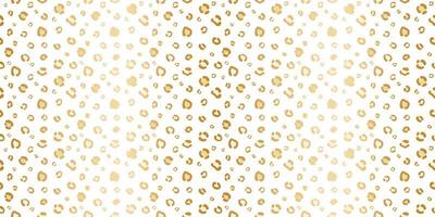 gepard sömlös vektor mönster bakgrund, guld och vit