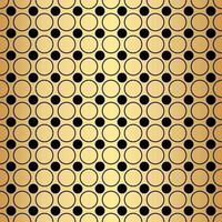 geometrisk guld sömlös upprepa mönster bakgrund, guld och svart tapet. vektor