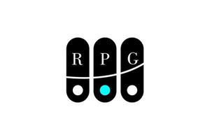 rPG brev och alfabet logotyp design vektor