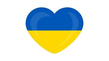 hjärta i ukrainska färger vektor